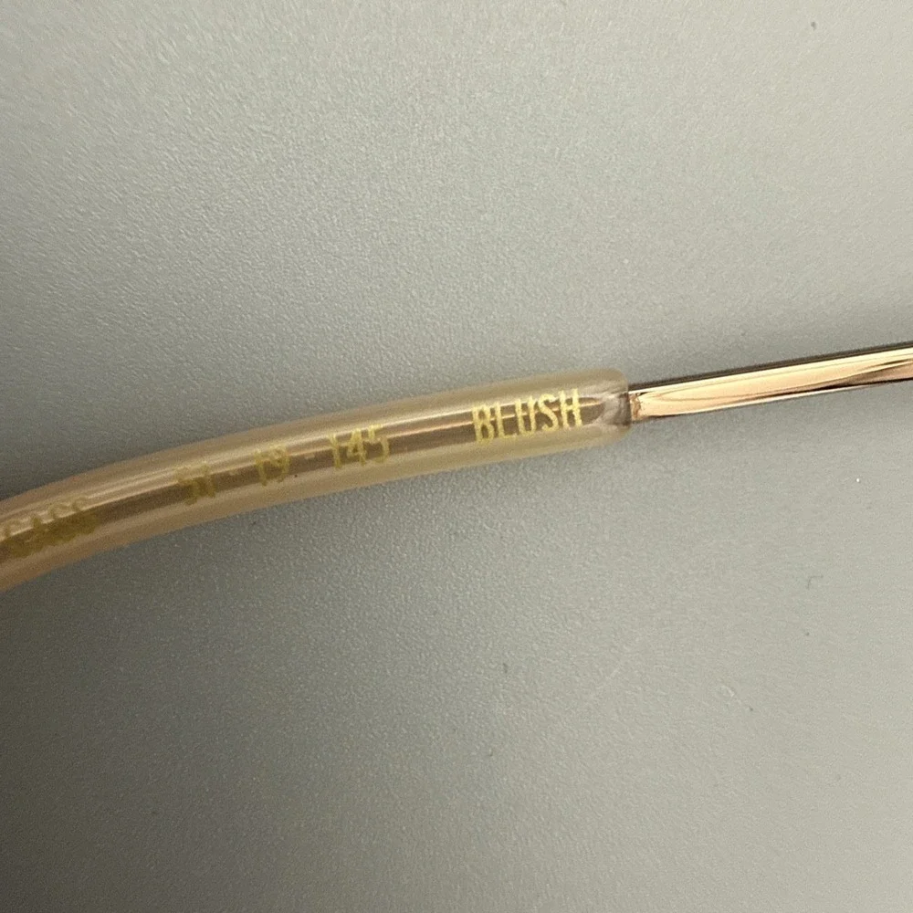 High Street Eyeglasses Frames CASS BLUSH Pink Gold Round Full Rim 51-19-145 HOT